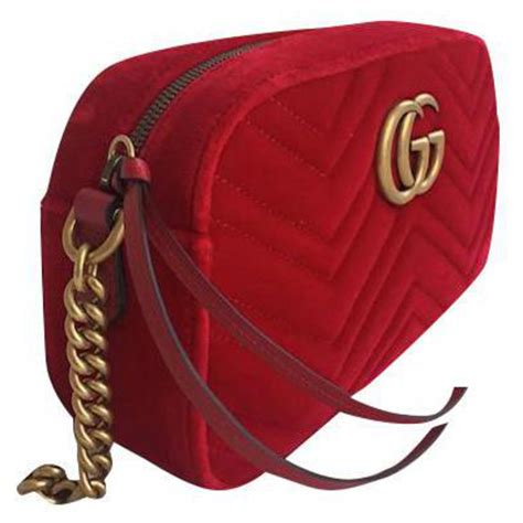 sac gucci velour rouge|sac gg petite taille.